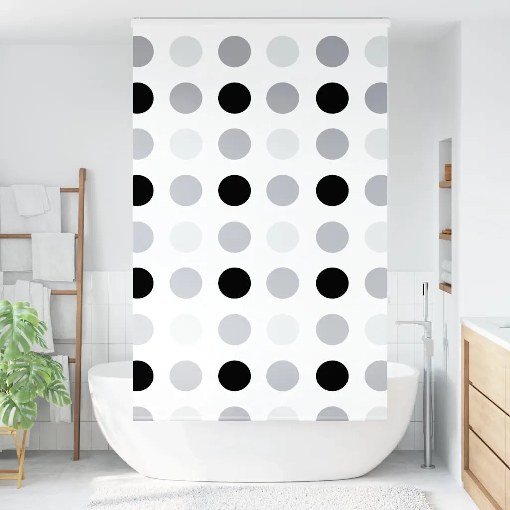 Tenda a Rullo per Doccia Cassonetto 140x240cm Larghezza Tessuto