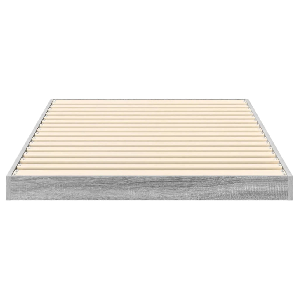 Struttura letto a terra Grigio Sonoma 90 x 200 cm 893545