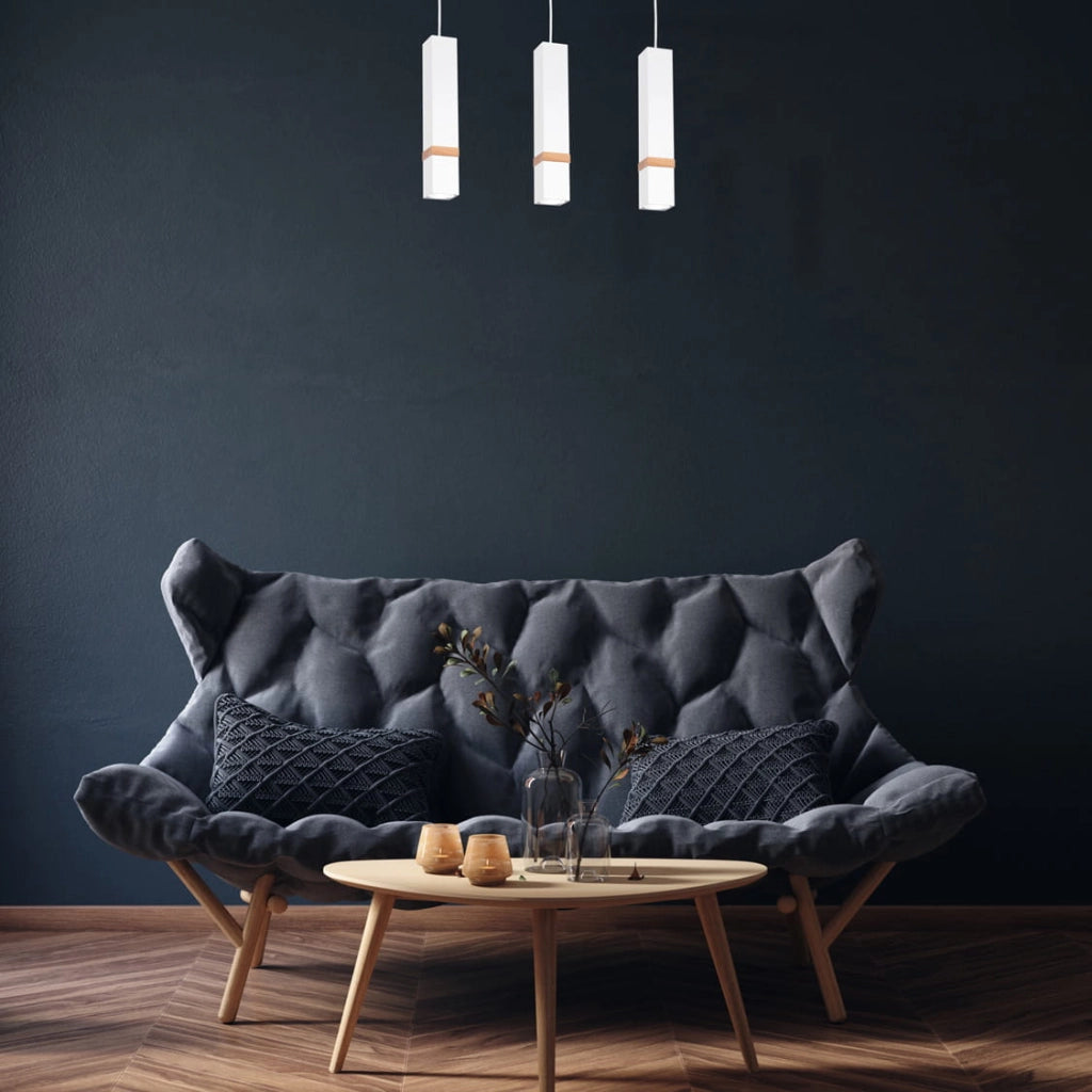 Lampadario sospeso Milagro Vidar 3xGU10 35W bianco