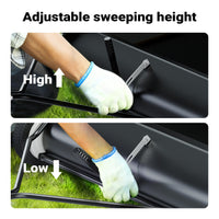 Spazzatrice trainata da prato per trattorini 105cm di larghezza Ruote in gomma da 266x60mm