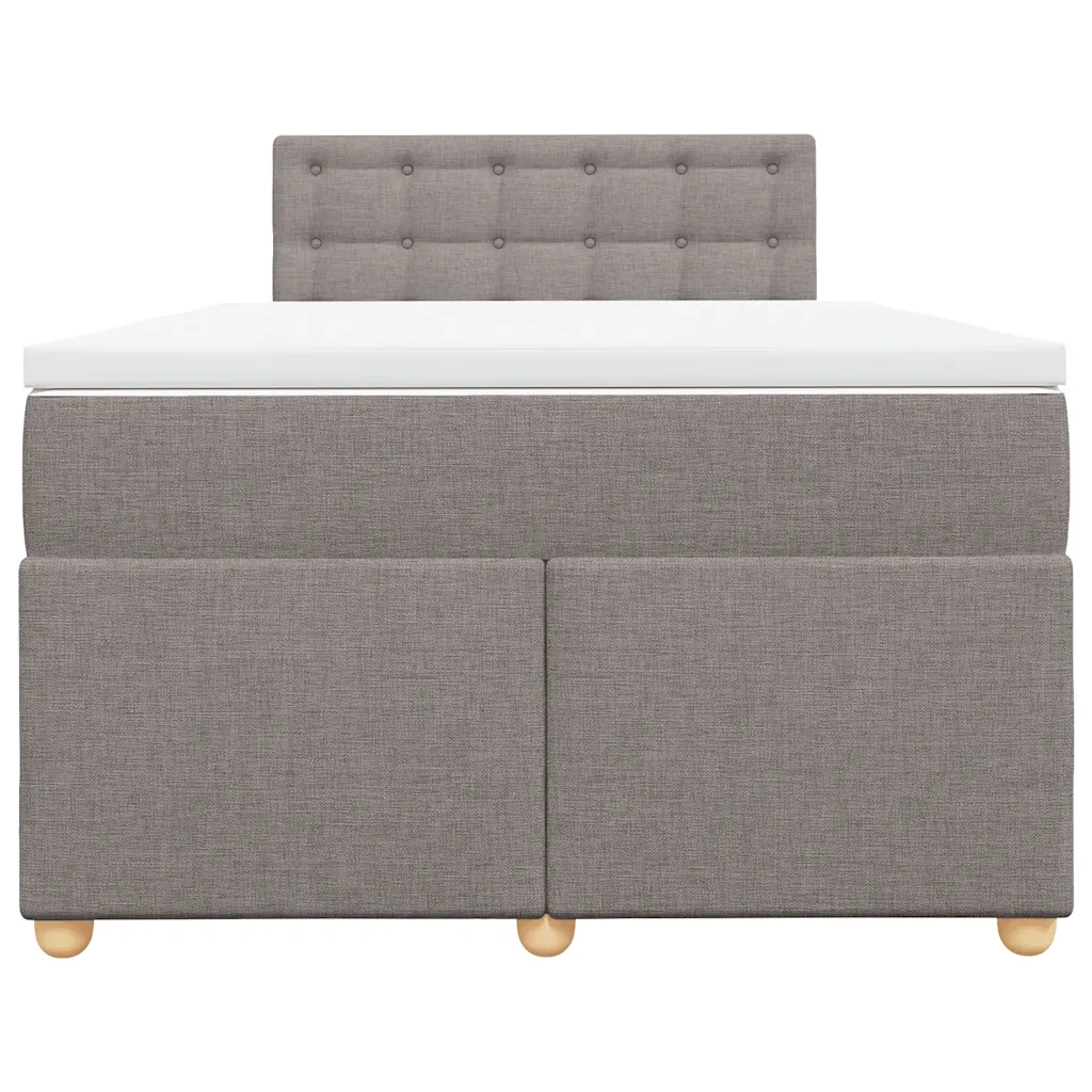 Giroletto a Molle con Materasso Tortora 120x190 cm in Tessuto 3286637