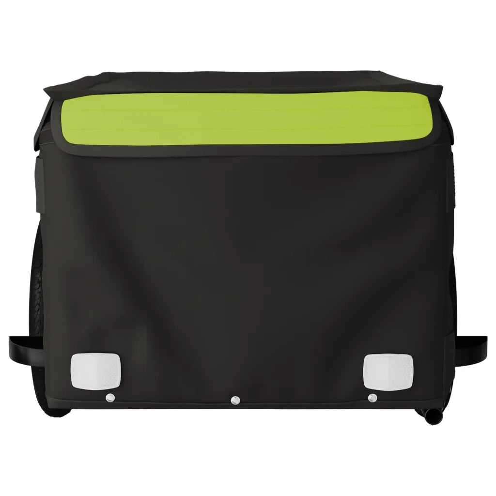 Rimorchio da Bici Nero e Verde 30 kg in Ferro 94081