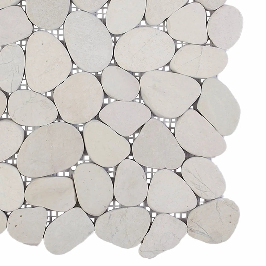 Pavimenti in ciottoli Bianco 30 x 30 cm Ciottolo Fluviale 42033533