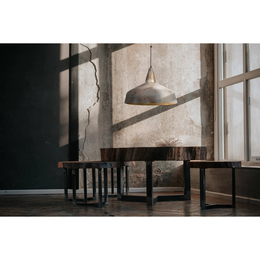 Lampada a sospensione Harlow in ferro bronzato
