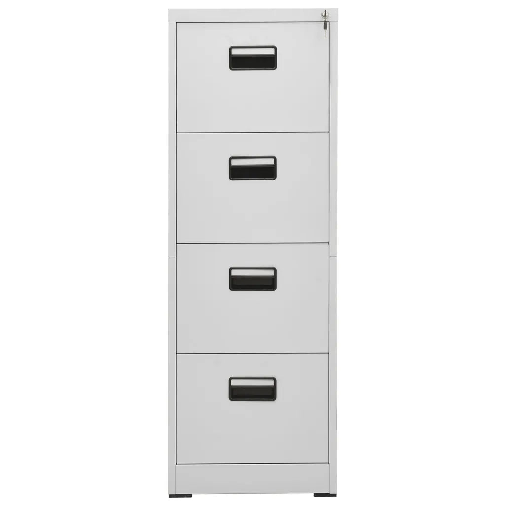Armadio Classificatore Grigio Chiaro 46x62x133 cm in Acciaio 336279