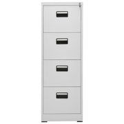 Armadio Classificatore Grigio Chiaro 46x62x133 cm in Acciaio 336279