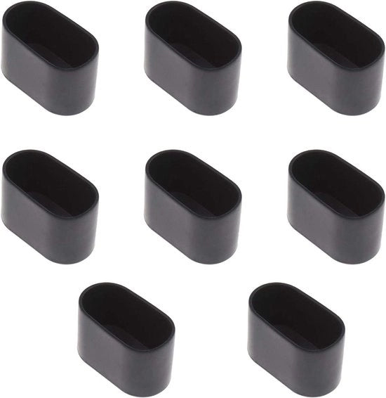 Piedini di protezione per tavolo da lavoro in gomma - 40x20mm (Nero)