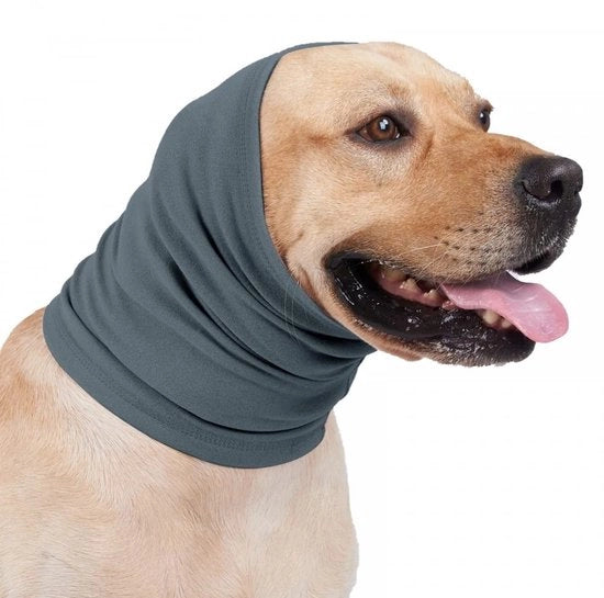 Snood per cani - Protezione orecchie e orecchie per cani in inverno - Riduzione del rumore - Terapia dell'ansia - Materiale morbido e vellutato - Comfort e regolazione - Muffa per cani