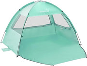 Tenda da spiaggia facile da montare con protezione UV 50+ per 2-3 persone, cabana leggera, colorato verde menta 

Modello: 
Specifica: UPF 50+ 
Capacità: 2-3 persone