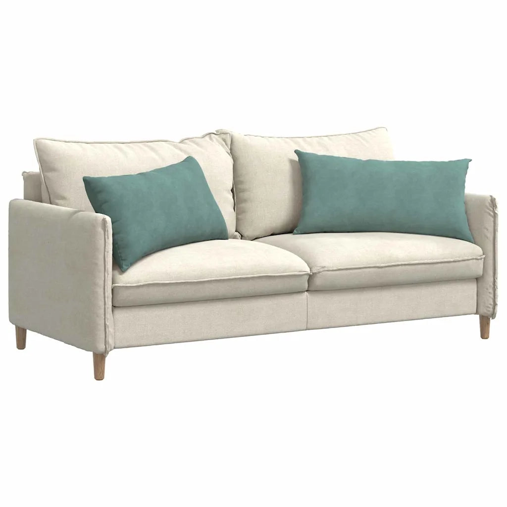 Cuscini da Divano 2 pcs Verde Mare 80 x 40 cm Tessuto in Cords