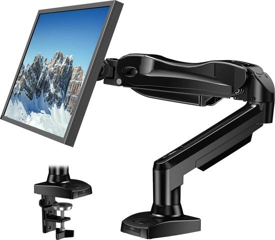 Sostegno da 360 gradi girevole per schermi curvi da 17 a 30 pollici con sistema a gas e VESA 75x75/100x100 mm