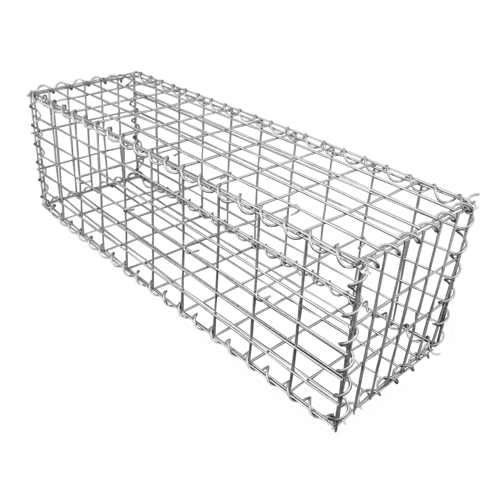 6 Gabbioni per Sassi da Giardino e da Esterno 100cm x 30cm x 30cm in Acciaio