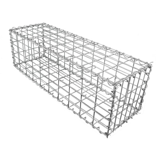 6 Gabbioni per Sassi da Giardino e da Esterno 100cm x 30cm x 30cm in Acciaio