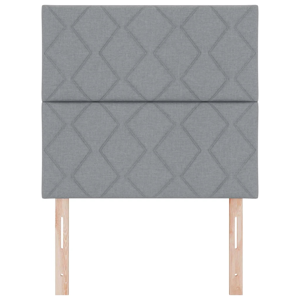 Testiera Grigio chiaro 90 cm Tessuto 3338488