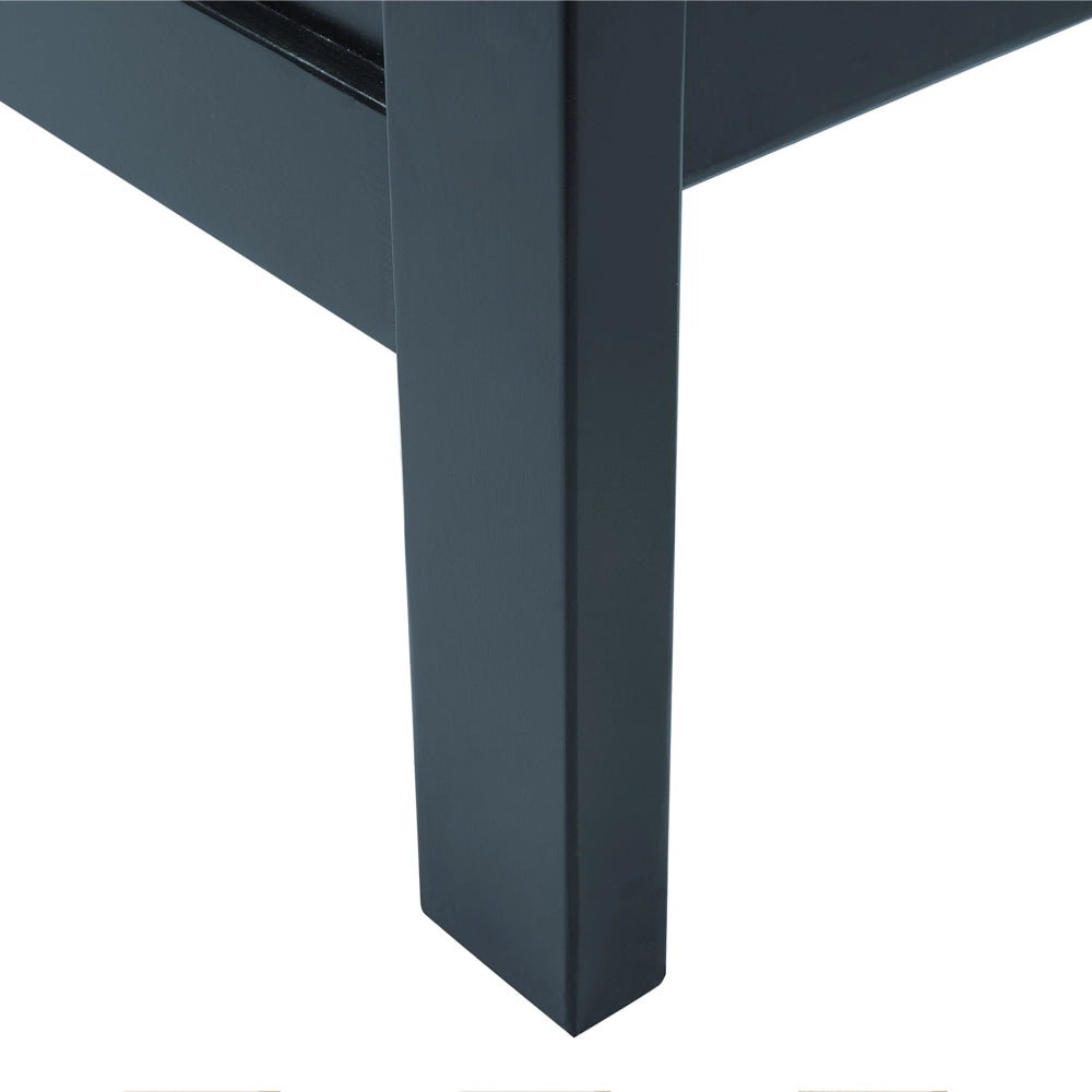 Letto in legno di pino blu 180 x 200 cm rete a doghe in stile scandinavo