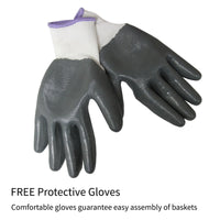 Gabbioni Metallici Zincati Gabbioni da Giardino da Giardino - 100x95x30cm - 4 pezzi