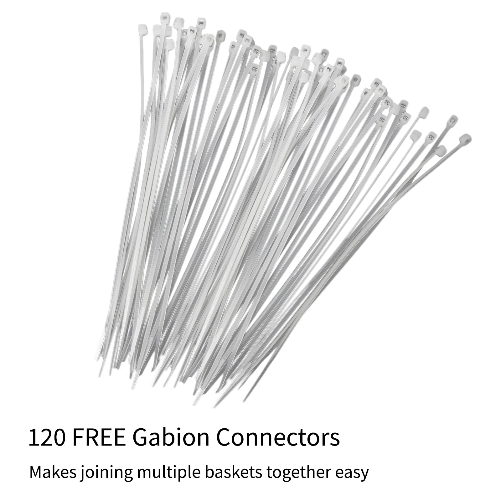 Gabbioni Metallici Zincati Gabbioni da Giardino da Giardino - 100x95x30cm - 4 pezzi