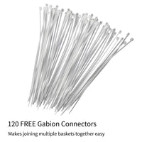 Gabbioni Metallici Zincati Gabbioni da Giardino da Giardino - 100x95x30cm - 4 pezzi