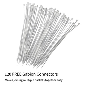 Gabbioni Metallici Zincati Gabbioni da Giardino da Giardino - 100x95x30cm - 4 pezzi