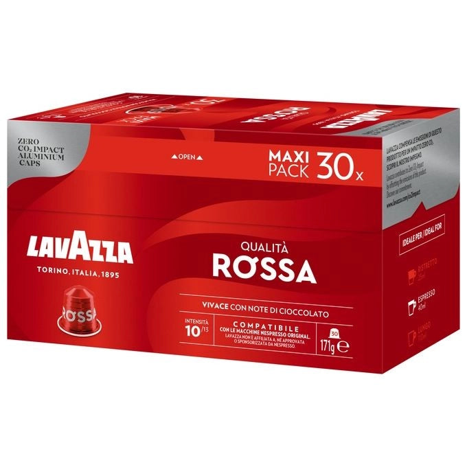 Lavazza Capsule Compatibili Nespresso Qualità Rossa, 30 Capsule