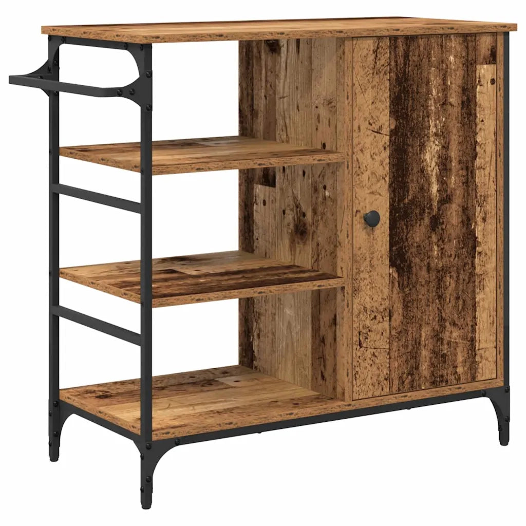 Carrello da Cucina Legno vecchio 87,5 x 39 x 84,5 cm CFW1101136