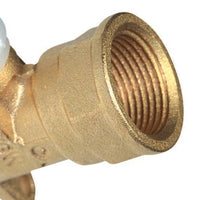 Gomito femmina con staffa diam.1/2x16 a pressare per multistrato