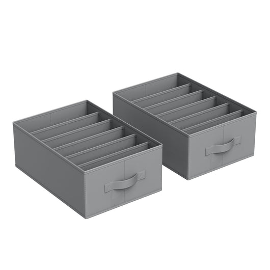 VALORA Organizer per armadio e cassetti, grigio x2 RUS009G02