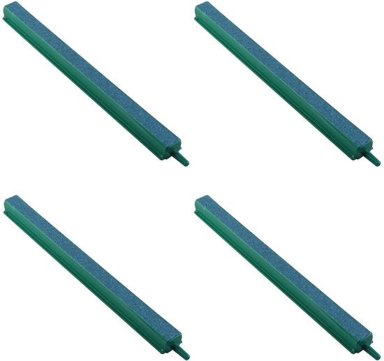 Aeratore per Acquario 4 Pezzi - Design Bubble Bar - Pomp di Ossigeno - Materiale Minerale e Plastico - Lunghezza 15 cm