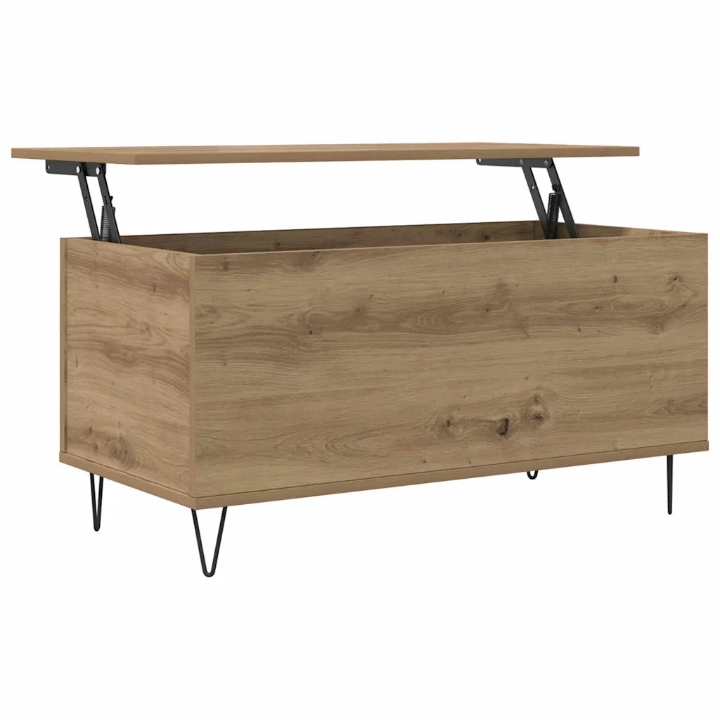 Tavolino da salotto rovere artigianale 90 x 44.5 x 45 cm 879616
