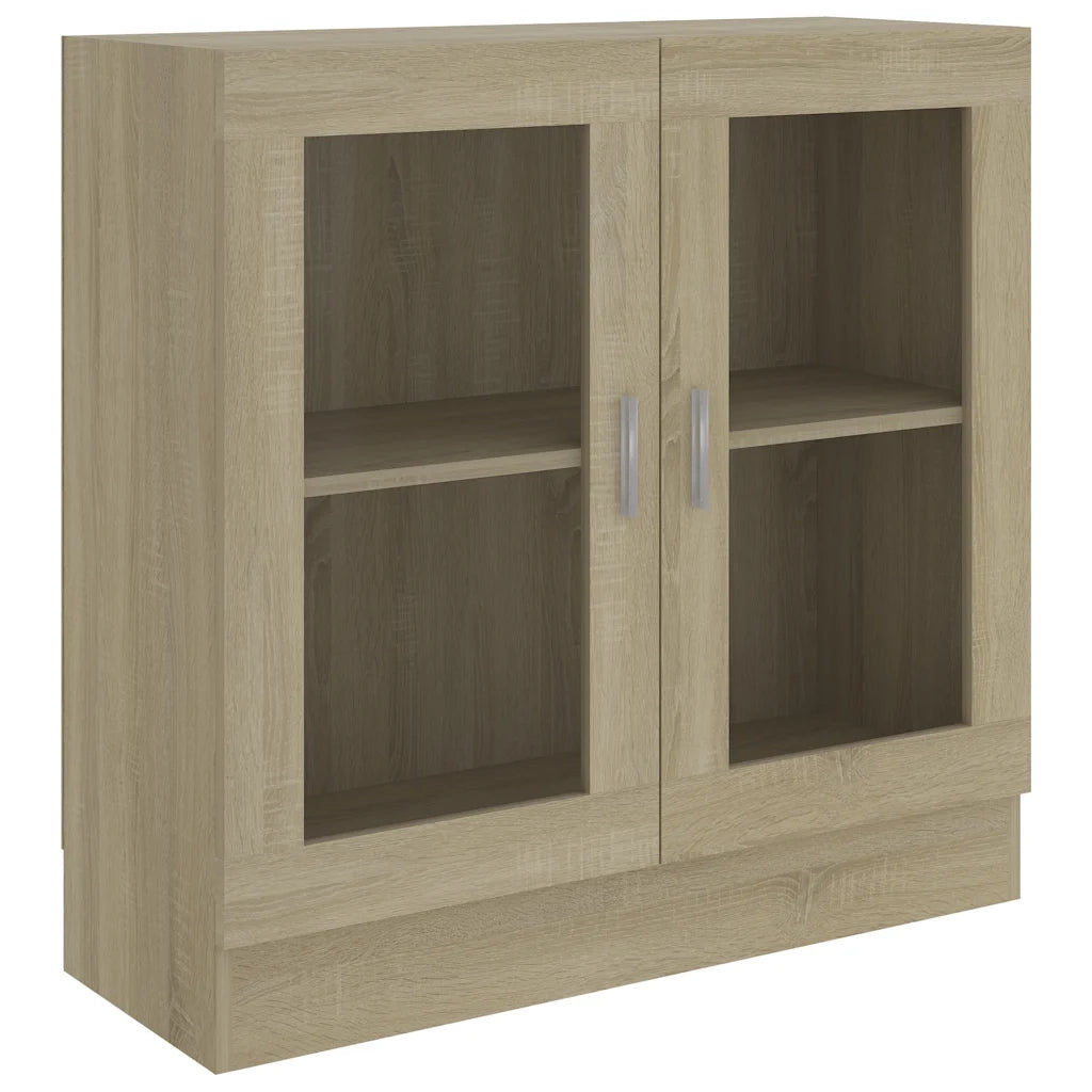 Vetrina Rovere Sonoma 82,5x30,5x80 cm in Legno Multistrato 802744