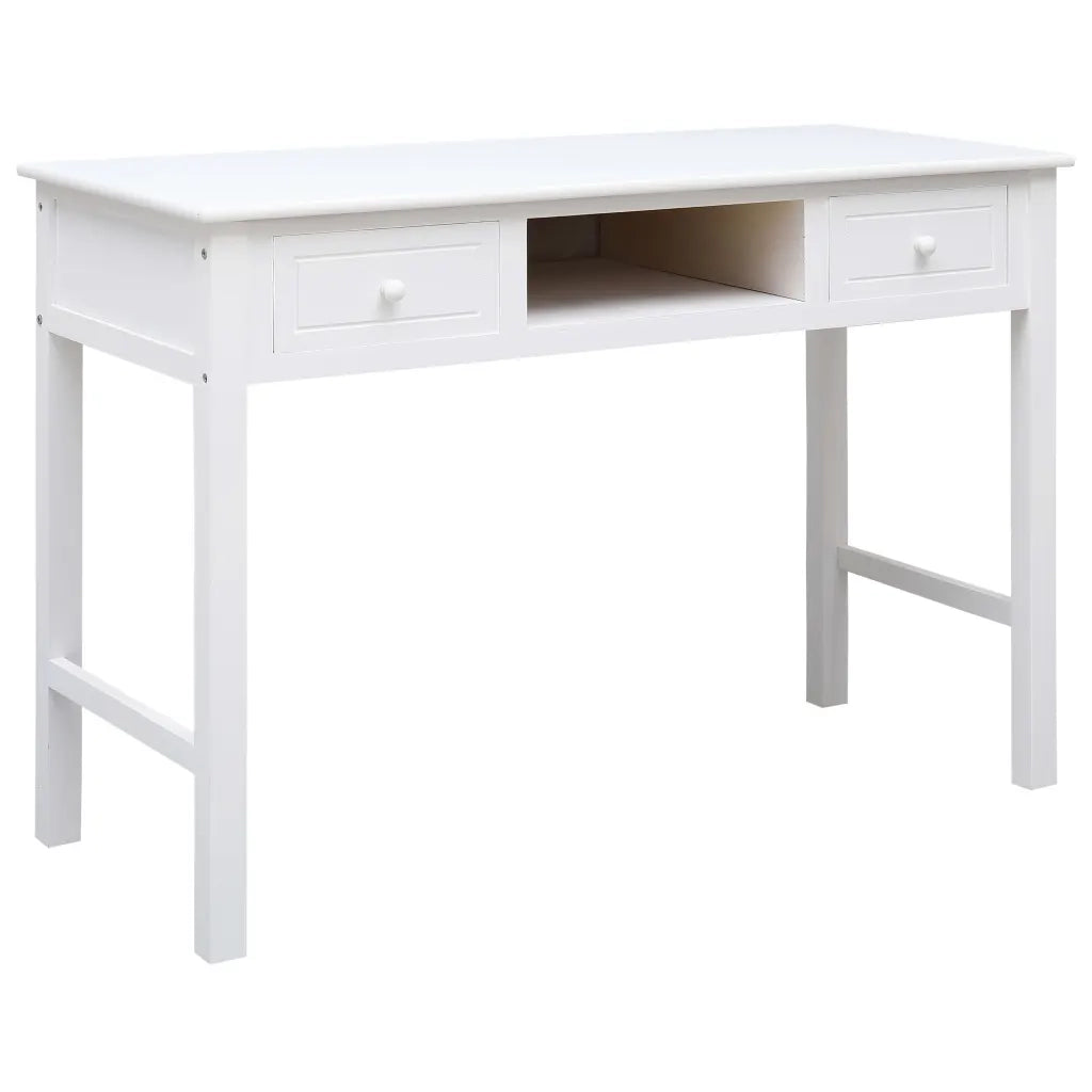 Scrivania Bianca 110x45x76 cm in Legno cod mxl 67672