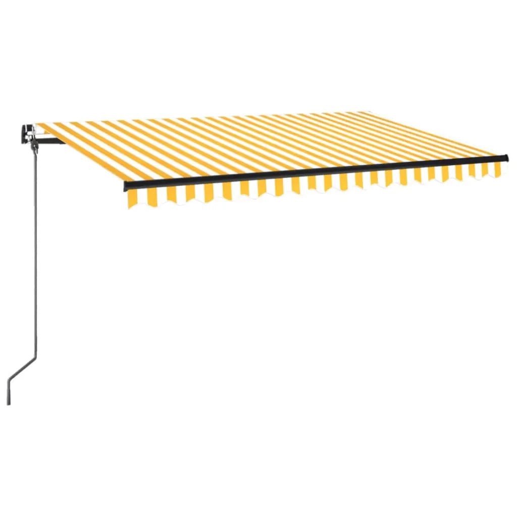 Tendada Sole Retrattile Manuale LED 450x350 cm Giallo Biancocod mxl 96640