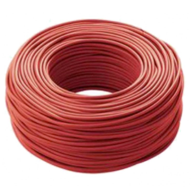 Cavo elettrico cordina unipolare rosso antifiamma FS17 1 x 2,5 mm matassa 100 m