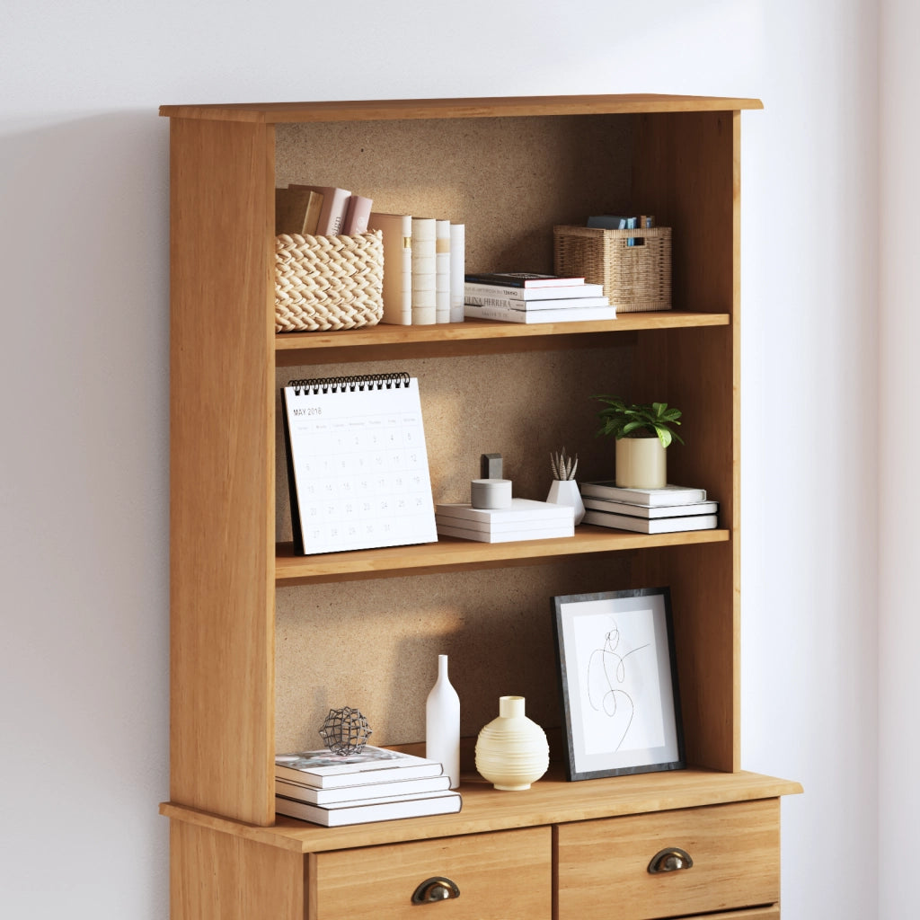Hutch 'ASKIM'91x30x104 cm Legno Massello di Pino