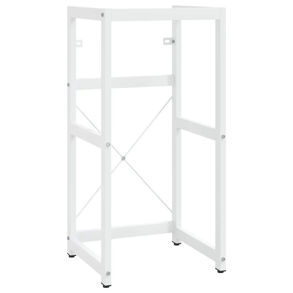 Telaio per Lavabo da Bagno con Lavabo Integrato Bianco in Ferro CFW9357737