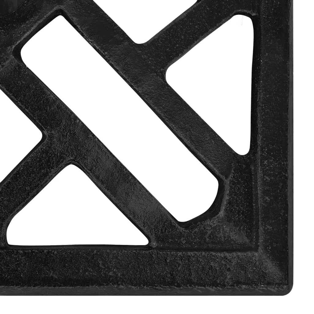 Base per Ombrellone Nera 44x44x31 cm in Ghisa 317763