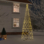 Albero di Natale a forma di cono luce Bianca Calda 1400 LED 160x500 cm 343655