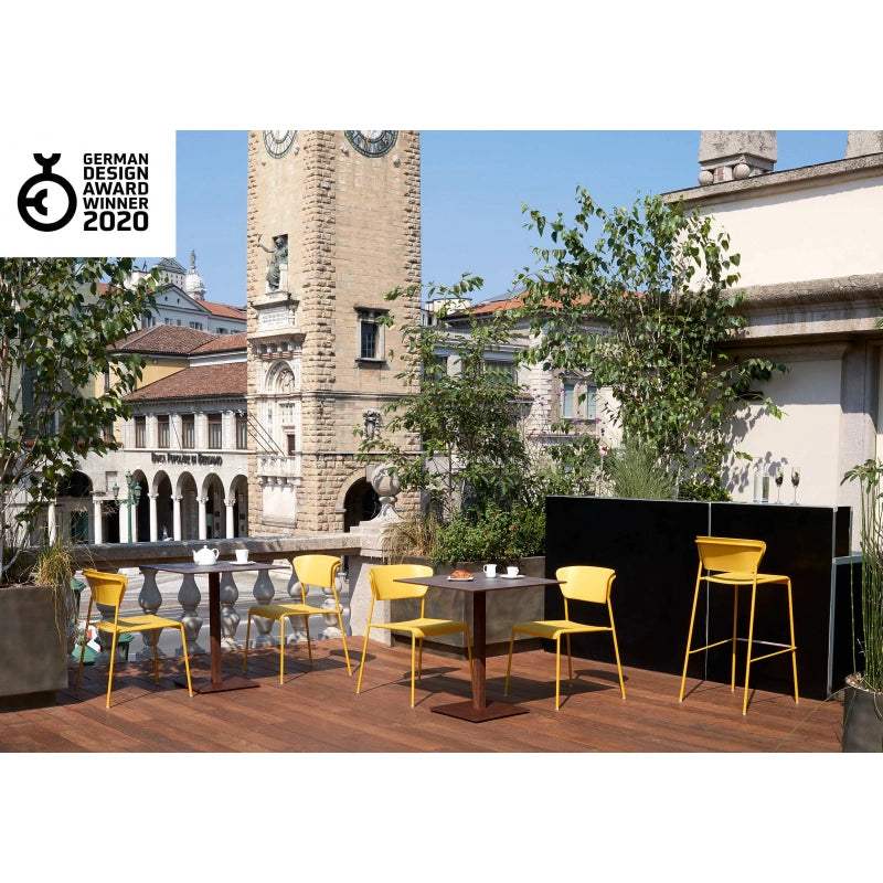 SET DA 4 SEDIA LISA TECNOPOLIMERO MADE IN ITALY SCAB DESIGN - Antracite 81