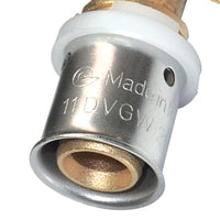 Gomito maschio diam.1/2x20 a pressare per multistrato