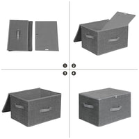 Set organizer per guardaroba VALORA, grigio, 3 pezzi RYZB03G x3