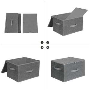 Set organizer per guardaroba VALORA, grigio, 3 pezzi RYZB03G x3