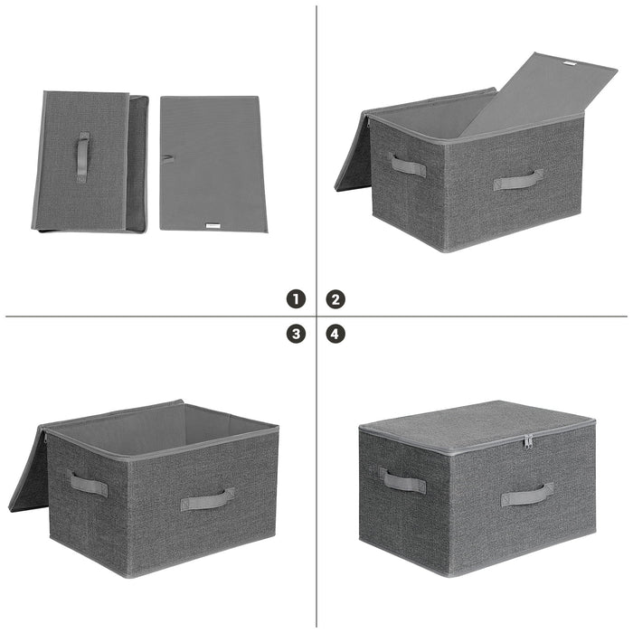 Set organizer per guardaroba VALORA, grigio, 3 pezzi RYZB03G x3
