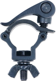 Montaggio clip in alluminio nero - Clip per lampada da palco - Adatto per tubo OD 32-35mm - Peso di carico 75KG - Indispensabile per illuminazione da palco - Clip per lampada