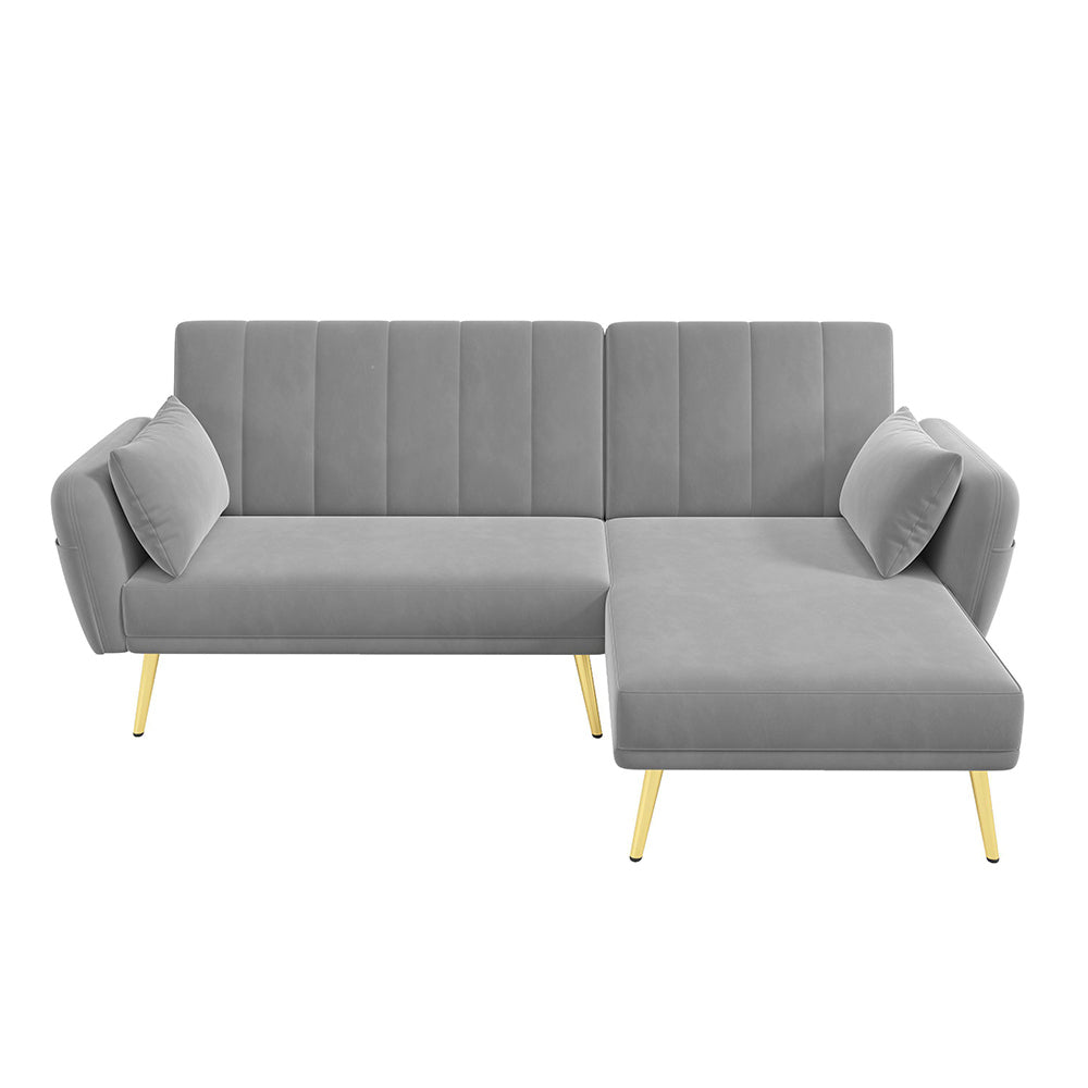 Divano letto angolare moderno - Xylo - Funzione pieghevole e angolo aggiuntivo