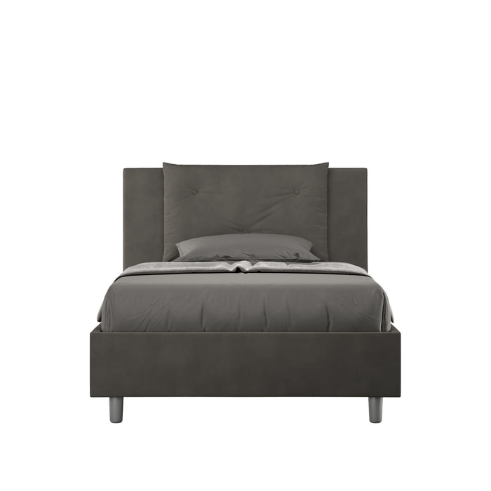 Letto Singolo 80x200 cm Senza Rete Appia Grigio