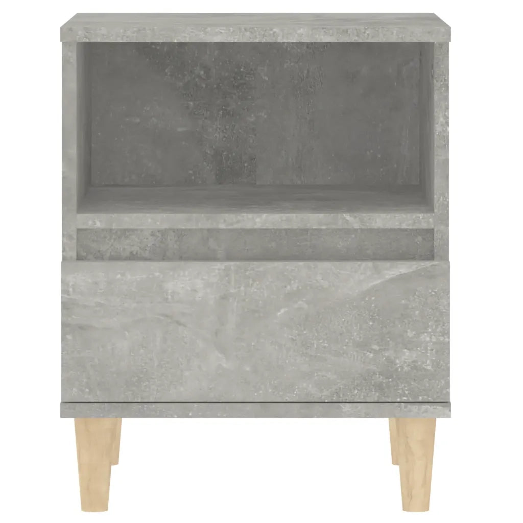 Comodini 2 pz Grigio Cemento 40x35x50 cm 821803