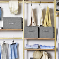 Set organizer per guardaroba VALORA, grigio, 3 pezzi RYZB03G x3