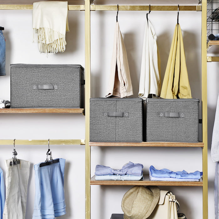 Set organizer per guardaroba VALORA, grigio, 3 pezzi RYZB03G x3