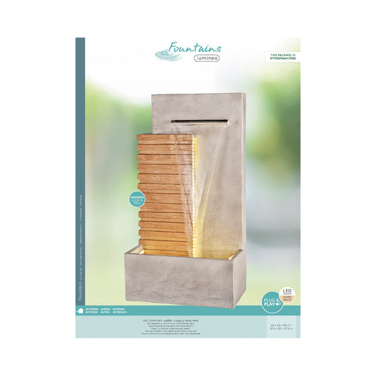 FONTANA RETTANGOLARE 52X32XH95CM IN GRC.