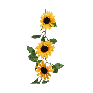 GHIRLANDA GIRASOLE 18X10XH150CM IN POLIESTERE.